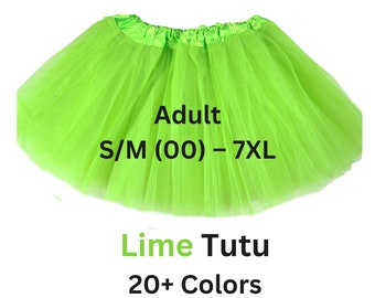 Tutu, Lime adult, teen tutu, womens tutu, plus size, adult tulle skirt, costume, engagement, cosplay