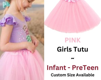 Tutu, Pink tutu, tutus for girls, tulle skirt, girls tutu, costume, granddaughter gift