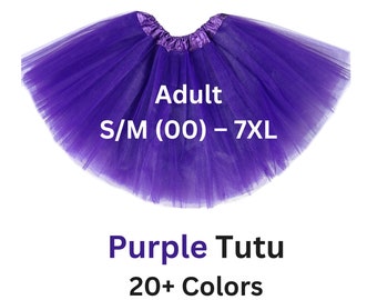 Tutu, Purple adult, teen tutu, womens tutu, plus size, adult tulle skirt, costume, engagement, cosplay