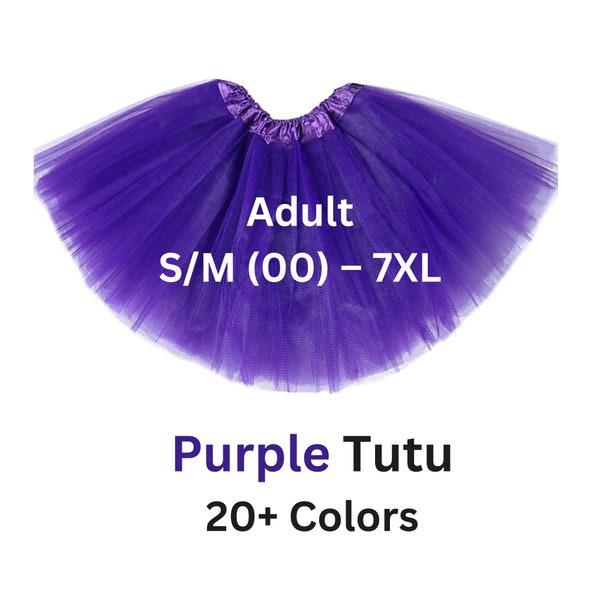 Tutu, Purple adult, teen tutu, womens tutu, plus size, adult tulle skirt, costume, engagement, cosplay