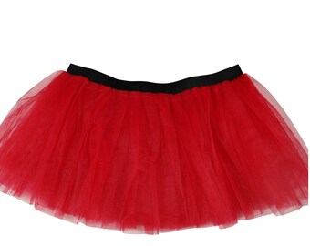 Red Color Run Tutu / Adult Run / Waist 18-36" / 11" long