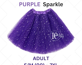 Light Purple Sparkle Tutu: Women, Teen, Plus Size, Tulle Skirt