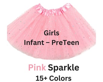 Tutu, Star Tutu, Pink Tutu, Sparkle Tutu, tulle skirt, infant tutu, tutus for girls, daughter gift