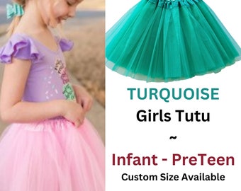 Tutu, Dark Turquoise tutu, tutus for girls, tulle skirt, girls tutu, costume, granddaughter gift