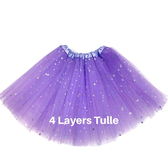 Lavender Sparkle Girls 4-layer Tutu Lavender Sparkle Tutu | Etsy