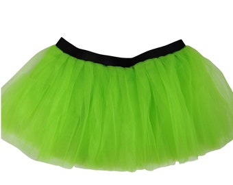 Lime Color Run Tutu / Adult Run / Waist 18-36" / 11" long