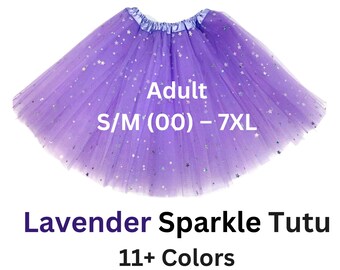 Tutu, Lavender adult, sparkle tutu, womens tutu, plus size, tulle skirt, engagement, cosplay