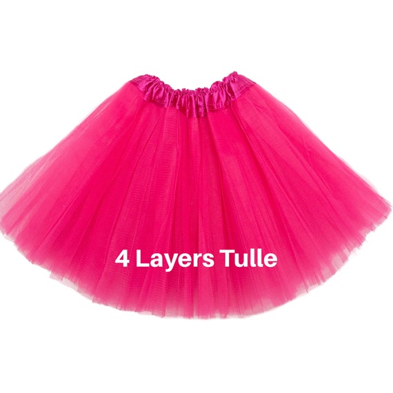 Tutu Hot Pink Tutu Tutus for Girls Tulle Skirt Dress Up - Etsy