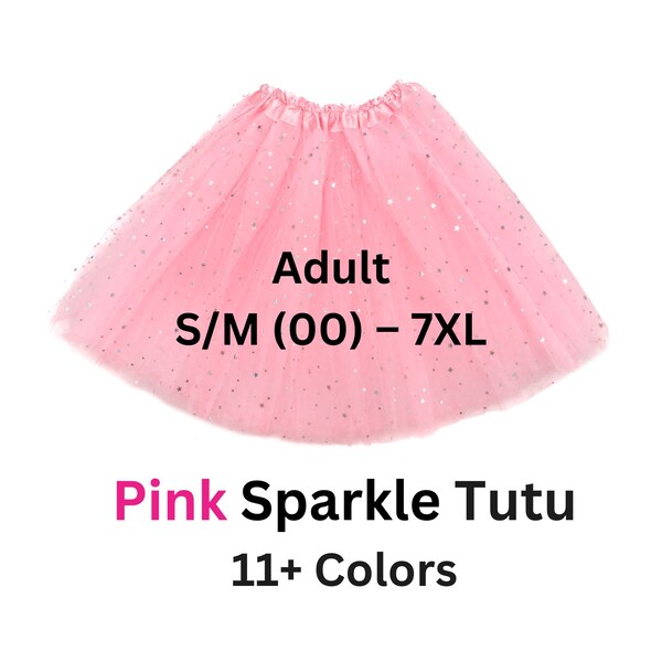 Tutu, Pink adult, sparkle tutu, womens tutu, plus size, tulle skirt, engagement, cosplay