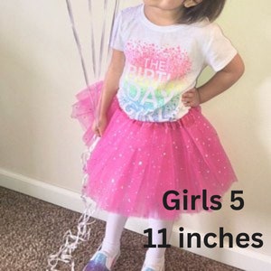 Tutu, Star Tutu, Hot Pink Tutu, Sparkle Tutu, tulle skirt, infant tutu, tutus for girls, daughter gift image 8