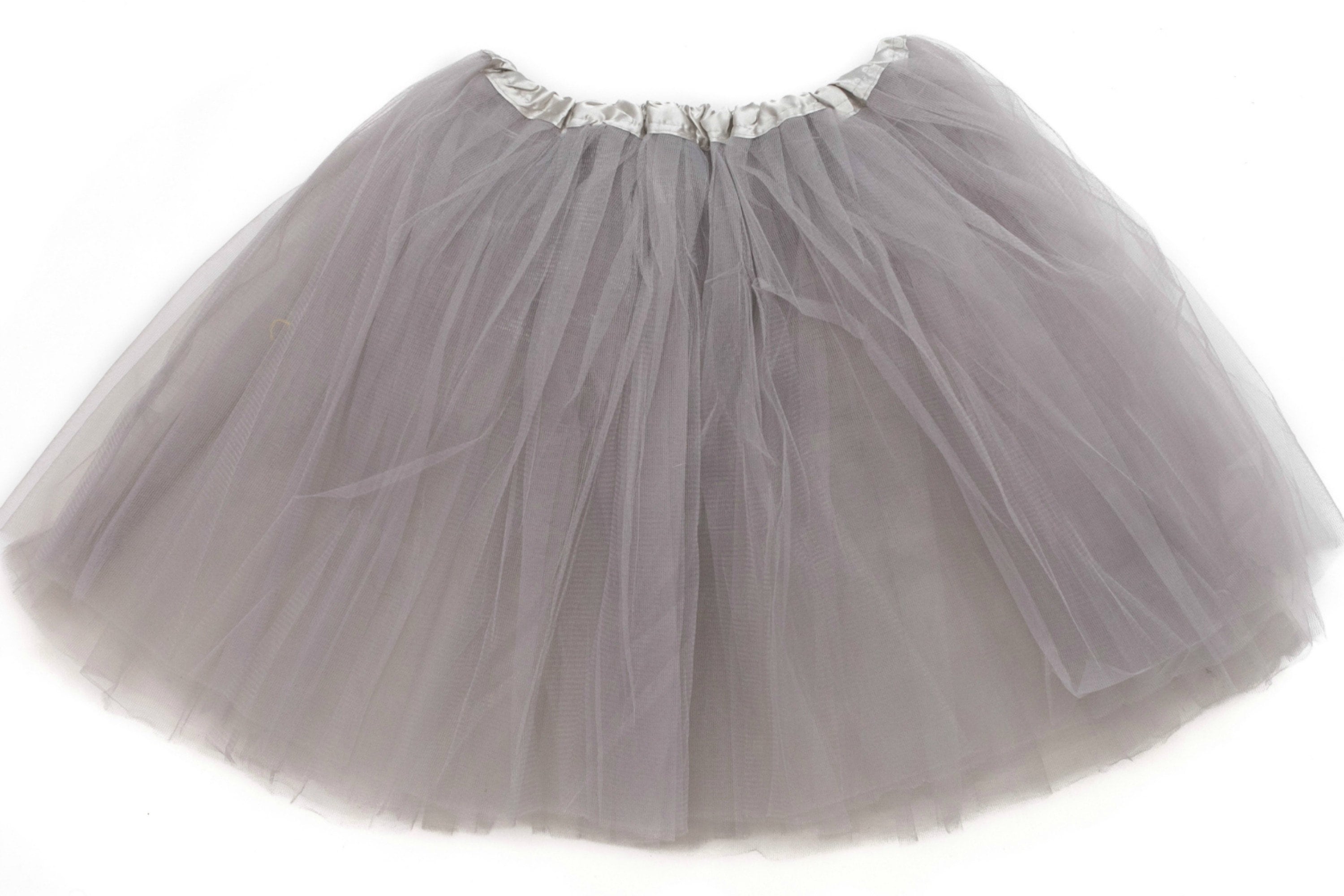 Silver 4Layer ADULT Tutu tutu skirt women running tutu Etsy