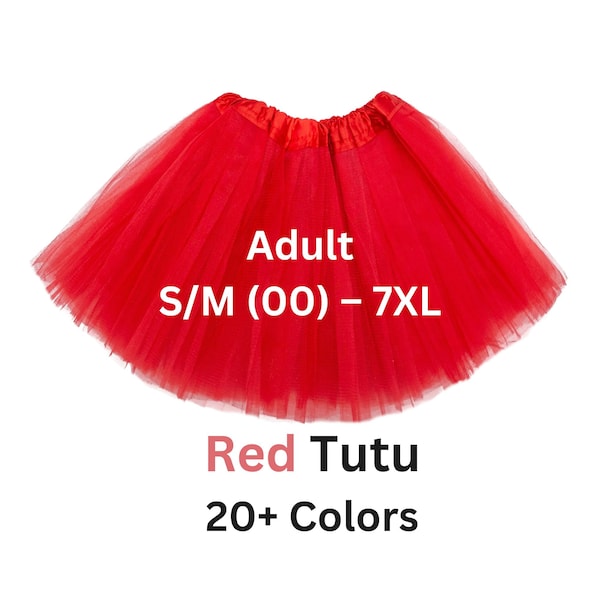 Tutu, Red adult, teen tutu, womens tutu, plus size, adult tulle skirt, costume, engagement, cosplay