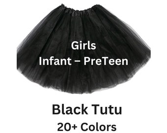 Tutu, Black tutu, tutus for girls, tulle skirt, girls tutu, costume, granddaughter gift