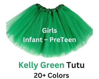 Tutu, Kelly Green tutu, tutus for girls, tulle skirt, girls tutu, costume, granddaughter gift