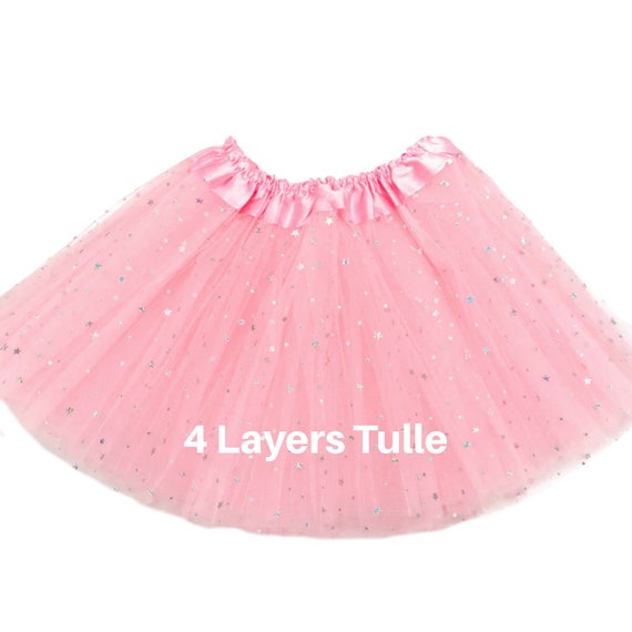 Pink Sparkle Girls Tutu Pink Sparkle Tutu Pink Glitter Tutu | Etsy