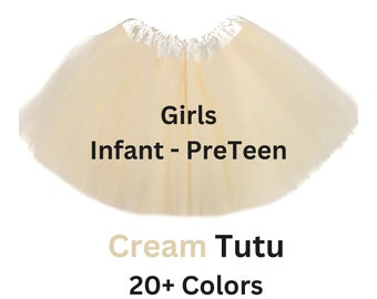 Tutu, Cream  tutu, tutus for girls, tulle skirt, girls tutu, costume, granddaughter gift