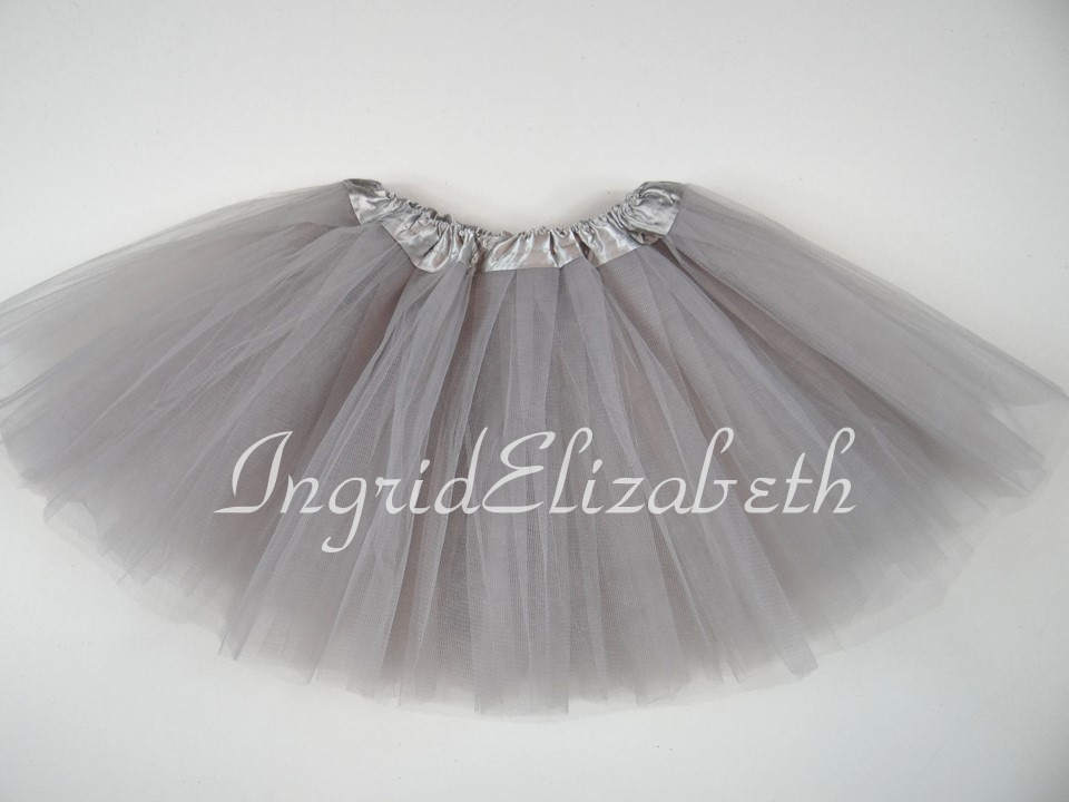 Silver Tutu 4Layer Tutu Tutu for Girls Silver Toddler