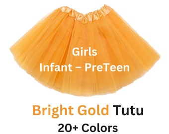 Tutu, Gold tutu, tutus for girls, tulle skirt, adult tutu, costume, granddaughter gift