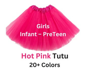 Tutu, Hot Pink tutu, tutus for girls, tulle skirt, girls tutu, costume, granddaughter gift