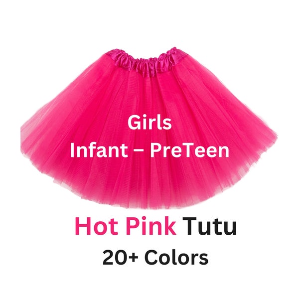 Tutu, Hot Pink tutu, tutus for girls, tulle skirt, girls tutu, costume, granddaughter gift