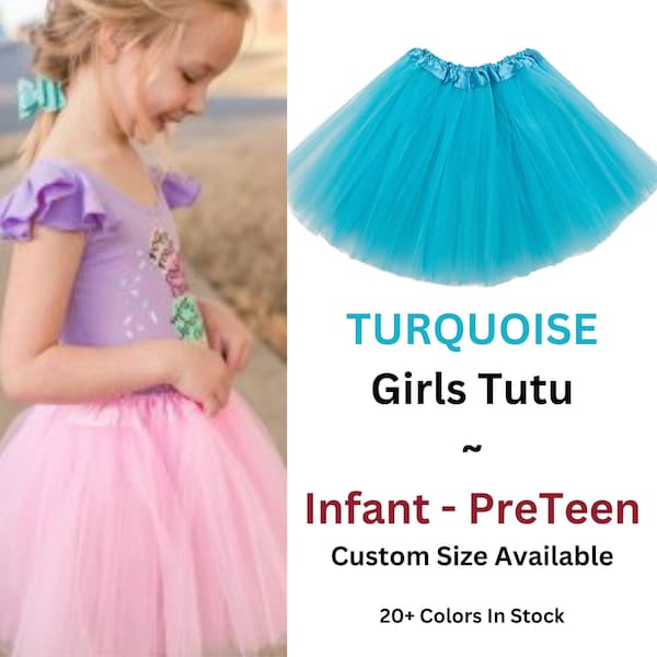 Tutu, Turquoise tutu, tutus for girls, tulle skirt, girls tutu, costume, granddaughter gift