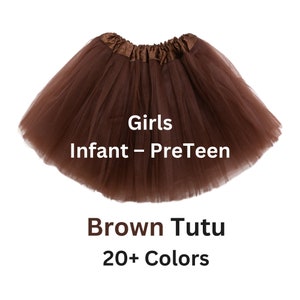 Tutu, Brown tutu, tutus for girls, tulle skirt, girls tutu, costume, granddaughter gift image 1