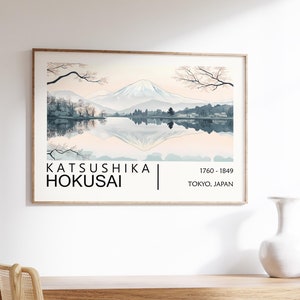 Katsushika Hokusai Poster - Japanese Exhibition Art, Hokusai Print as Japandi Artwork, Japanese Landscape Wall Art