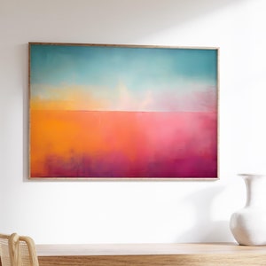 Impresión digital de Mark Rothko - Wallart colorido, decoración de la pared de Rothko, horizontal, descarga digital, arte del museo, arte de la pared de Rothko, arte abstracto