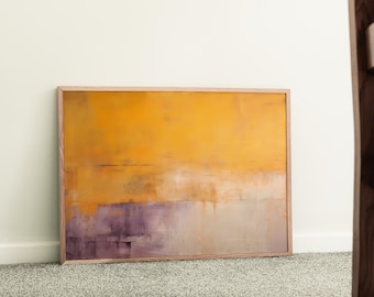 Mark Rothko Digitaltryck - Färgglad Väggkonst, Rothko Väggdekor, Horisontell, Digital Nedladdning, Museikonst, Rothko Väggkonst, Abstrakt Konst