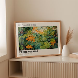 Cartel de Yayoi Kusama - Dot Art, Arte digital de pared Japandi, Impresión Kusama, Arte de pared japonés, Impresión Yayoi Kusama, Descarga digital directa