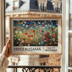 Cartel de Yayoi Kusama - Dot Art, Arte digital de pared Japandi, Impresión Kusama, Arte de pared japonés, Impresión Yayoi Kusama, Descarga digital directa