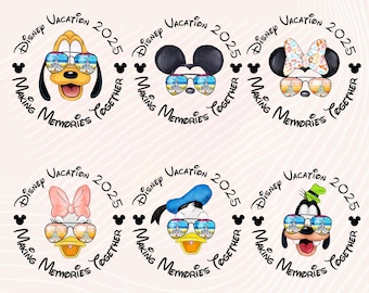 Mickey and Friends Family Trip 2025 PNG Bundle (Digital Download)