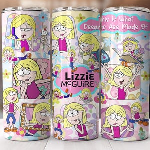 Cartoon beker omslag, png, beker Lizzie-McGuire 20 oz, What Dreams Are Made, magische beker, beker Cartoon Dreams Come True