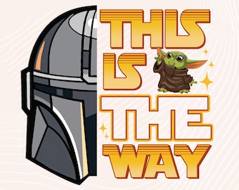 Mandalorian-figuren "This Is The Way" PNG Clipart (digital nedladdning)