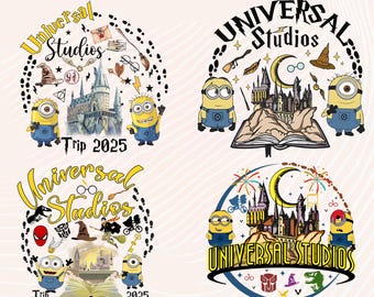 Universal Studios 2026 Trip PNG Bundle: Sublimation Design (Digital Download)