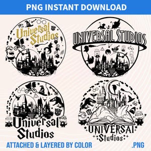 Universal Studios 2025 Trip PNG Bundle: Sublimation Design (Digital Download)