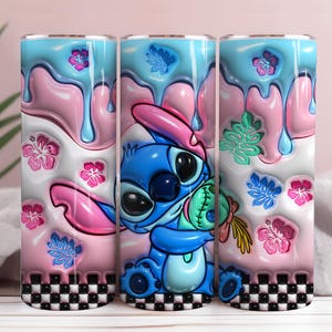 Cartoon 3D Inflated Tumbler, Inflated 3D Cartoon Tumbler Wrap,Tumbler Wrap, Full Tumbler Wrap, 20oz Skinny Tumbler, 3D Tumbler, Png Download
