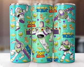 Envoltorio para vaso de 20 oz de Buzz Movie: archivo PNG de dibujos animados (descarga digital)