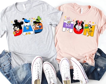 Cartoon Mouse Dad Mom Png: Sublimation Design (Digital File)