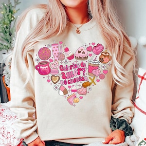 Calorias de amor No Cuentan png, Mexicaanse Valentijn png, Cafecito y Chisme Valentijnsdag png, Concha Valentijnsdag png, Candy Valentines