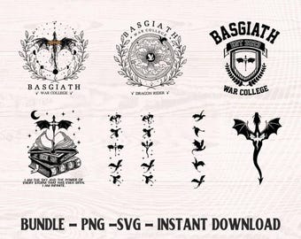 Vierde vleugel bundel Svg, Basgiath War College Svg, Dragon Rider, Violet Sorrengail, Xaden Riorson, Riders Quadrant, schoolse shirt, Svg-bestand