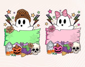 Personalisiertes Halloween PNG: Personalisiertes Namen-Design für Kinder (Digitaler Download