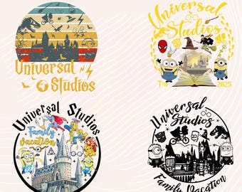 Universal Studios Family Trip 2025 PNG Bundle (Digital Download)