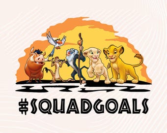 Squadgoals サファリファミリートリップ PNG: アニマルキングダム マッチングシャツ (デジタルダウンロード)