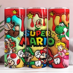 Inflated Game Cartoon Tumbler Wrap, 3d Inflated Cartoon tumbler, 3D Puffy Design Png, Inflated 3D Movie Tumbler Wrap, Digital Game Png