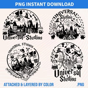 Paquete Universal Studio 2025 Png, Viaje familiar Png, Viaje a Universal Studios, Universal 2025 Png, Diseño de sublimación, Descarga instantánea de Png