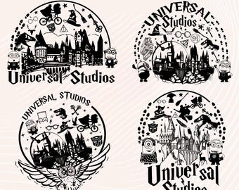 Universal Studios Trip PNG Bundle: Family Vacation Design (Digital Download)
