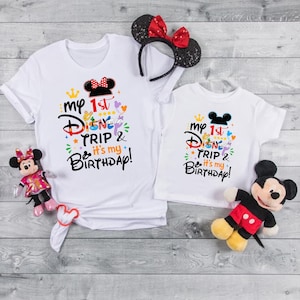 Meine erste Reise ist mein Geburtstag PNG, meine erste Reise Png, Familien passende Shirts, Familienreise, Familienurlaub, Vacay-Modus, magisches Königreich