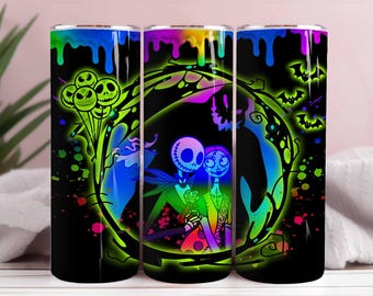 Jack Skellington Tumbler Design: Halloween PNG (Digital Download)