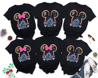Mickey Birthday Squad Png: Family Matching Shirts (Digital Download)